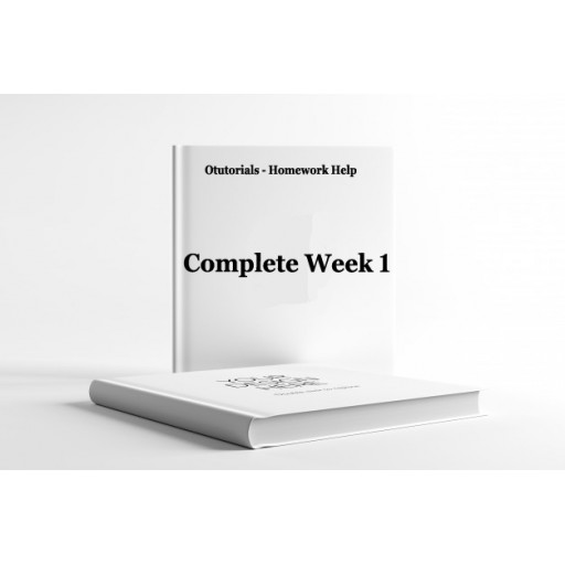 HLT 555 Week 1, Assignment, Discussion - Complete